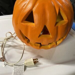 Vintage 1998 Paper Magic Group Foam Jack O Lantern Halloween Light Up Pumpkin